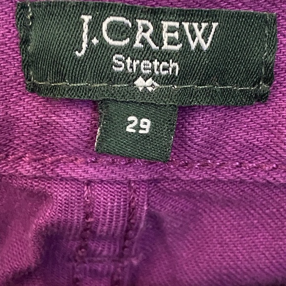 J Crew Purple Denim Toothpick Ankle Skinny Leg Jeans Women’s size 29 Low Rise - Picture 5 of 7